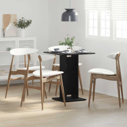 Mesa bistrô em carvalho preto, 60x60x75 cm, madeira engenheirada