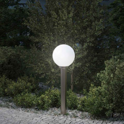 Luminária de poste 80 cm em aço inoxidável IP44