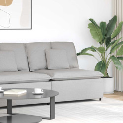 Módulo de canto para sofá modular com almofadas, cinza nuvem, 100 cm