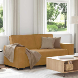 Sofá de 2 lugares marrom 180x78x84 cm em veludo