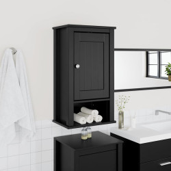 Móvel de parede p/ wc berg 40x27x71,5 cm pinho maciço preto