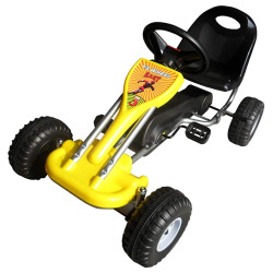 Kart a pedais amarelo