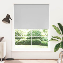 Cortina de rolo blackout, 144,4 x 230 cm, largura do tecido 140 cm, cinza