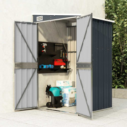 Abrigo suspenso para jardim 118x100x178 cm aço antracite