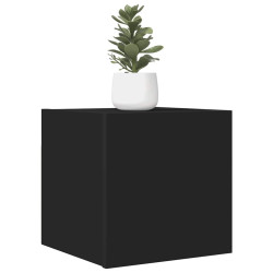 Móvel de TV de parede 2 pcs 30,5x30x30 cm preto