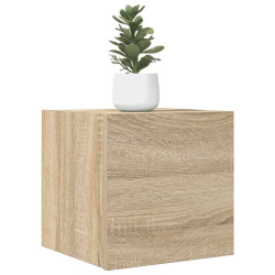 Móveis de TV de parede 2 pcs 30,5x30x30 cm carvalho sonoma