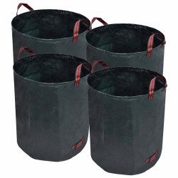 Sacos de jardim para lixo, 4 peças 272 l 150 g/sqm, verdes