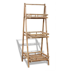 Floreira c/ 3 prateleiras bambu