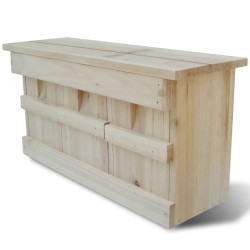 Caixa-ninho para pardais 44 x 15,5 x 21,5 cm