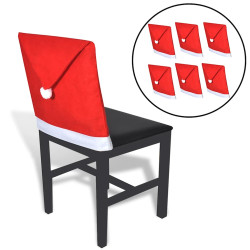6 Gorros pai natal capas cadeiras