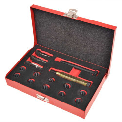 Kit reparação roscas velas incandescência 15 pcs m10 x 1,0 mm