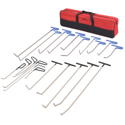 Conjunto reparação de mossas s/ repintura 21 pcs aço inoxidável