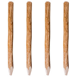 Postes/estacas cerca 4 pcs 120 cm madeira de aveleira