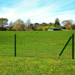 Cerca 10x1,2 m aço verde