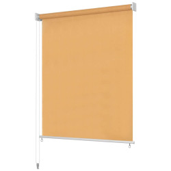 Estore de rolo para exterior 125 (l) x 230 (a) cm bege