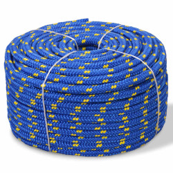 Corda náutica em polipropileno 6 mm 100 m azul