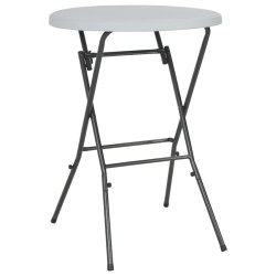 Mesa de bar dobrável 80x110 cm pead branco