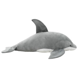Golfinho de peluche cinzento