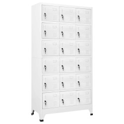 Cacifo com 18 compartimentos metal 90x40x180 cm