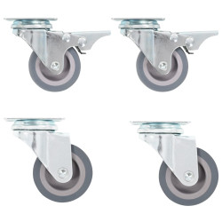 Rodas giratórias 4 pcs 50 mm