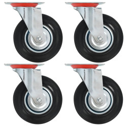 Rodas giratórias 4 pcs 125 mm