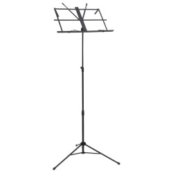 Suporte para livros de música/partituras preto aço