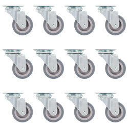 Rodas giratórias 12 pcs 50 mm