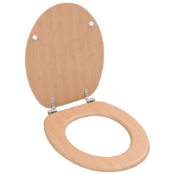 Assento de sanita com tampa MDF design bambu