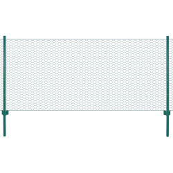 Cerca de arame com postes aço 25x1 m verde