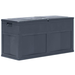 Caixa de arrumação para jardim 320 l preto