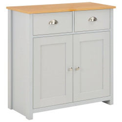 Aparador 79x35x81 cm cinzento