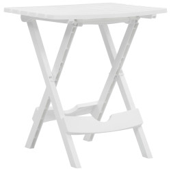 Mesa de jardim dobrável 45,5x38,5x50 cm branco