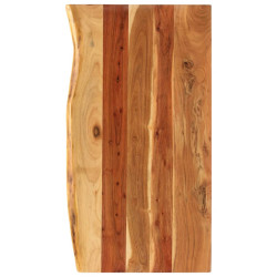 Tampo p/ móvel toucador wc 100x52x3,8 cm madeira acácia maciça