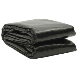 Cobertura para piscina 732x366 cm PE preto