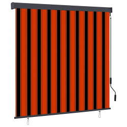 Estore de rolo para exterior 160x250 cm laranja e castanho