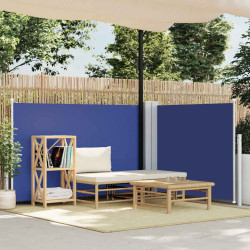 Toldo lateral retrátil 100x600 cm azul
