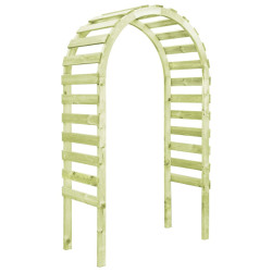 Pérgola de jardim 130x60x230 cm madeira de pinho impregnada