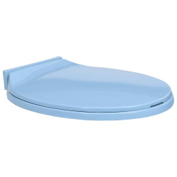 Tampo de sanita oval com fecho suave azul