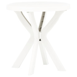 Mesa de bistrô ø70 cm plástico branco