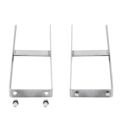 Estacas de chão para cerca de wpc 2 pcs aço 40 cm
