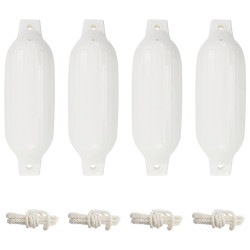 Para-choques para barco 4 pcs 41x11,5 cm PVC branco