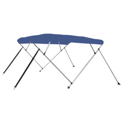 Toldo em 4 arcos bimini 243x196x137 cm azul