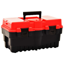 Caixa de ferramentas 462x256x242 mm plástico vermelho