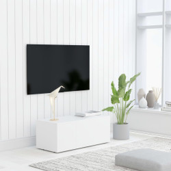 Móvel de TV 80x34x30 cm derivados de madeira branco