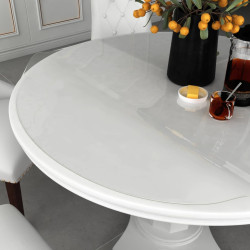 Protetor de mesa ø 120 cm 1,6 mm PVC transparente