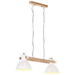Candeeiro suspenso industrial 25 w 109 cm e27 branco