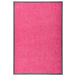 Tapete de porta lavável 60x90 cm rosa