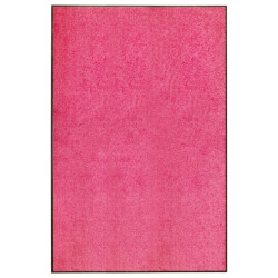 Tapete de porta lavável 120x180 cm rosa