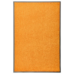 Tapete de porta lavável 60x90 cm laranja