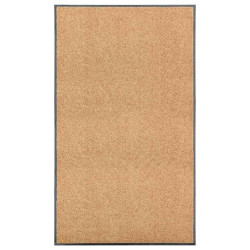 Tapete de porta lavável 90x150 cm creme